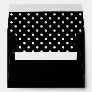 Black Polka Dot Envelope
