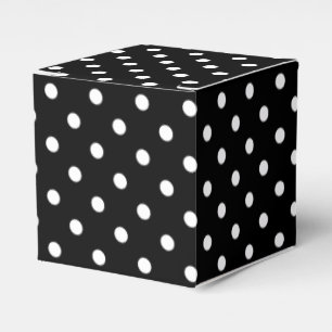 Black Polka Dot Favour Box