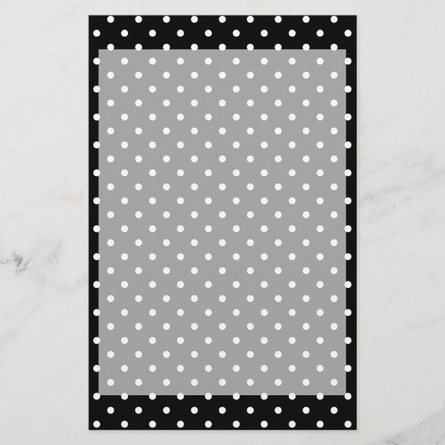 Black  polka dot pattern (Front)