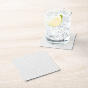 Black Polka Dot Seamless Pattern Tiny Dots Square Paper Coaster