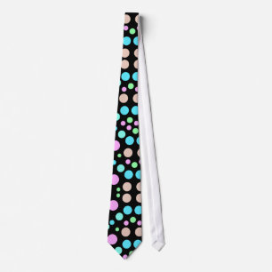 BLACK POLKA DOT TIE