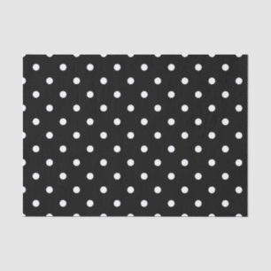 BLACK POLKA DOT Tissue Paper