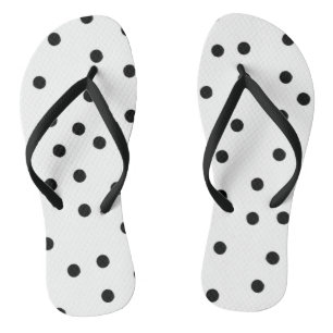 BLACK POLKA DOTS JANDALS