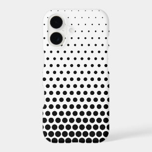 Black Polka Dots Modern White