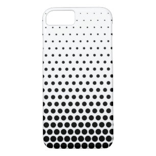 Black Polka Dots Modern White Case-Mate iPhone Case