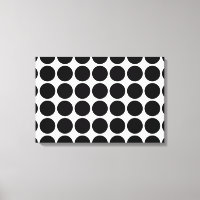 Black Polka Dots on White