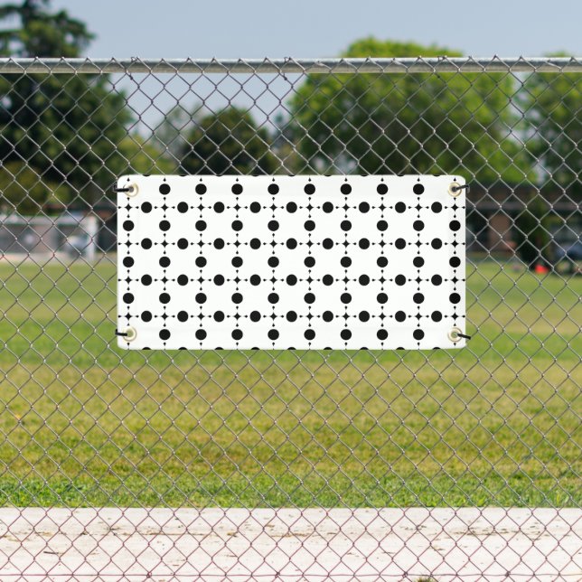 Black Polka Dots, Polka Dot Pattern, Dots, Dotted Banner (Insitu)