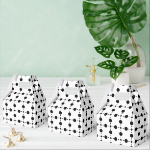 Black Polka Dots, Polka Dot Pattern, Dots, Dotted Favour Box