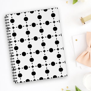 Black Polka Dots, Polka Dot Pattern, Dots, Dotted Notebook
