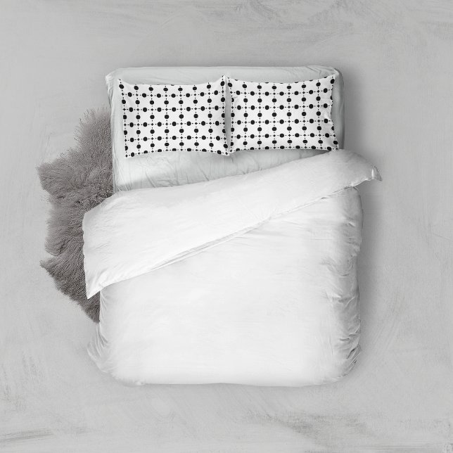 Black Polka Dots, Polka Dot Pattern, Dots, Dotted Pillowcase (Creator Uploaded)