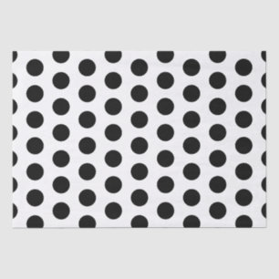 Black Polka Dots Retail Packaging Tissue Paper