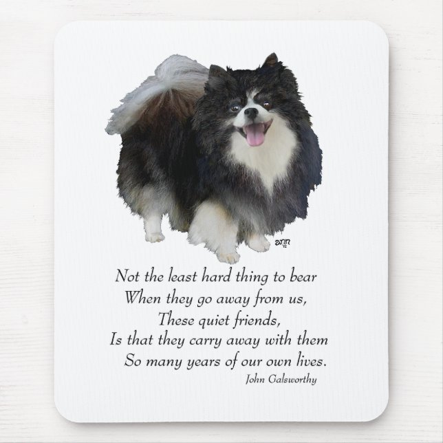 Black Pomeranian Keepsake Mouse Pad (Front)