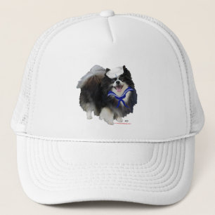 Black Pomeranian Sailor Trucker Hat
