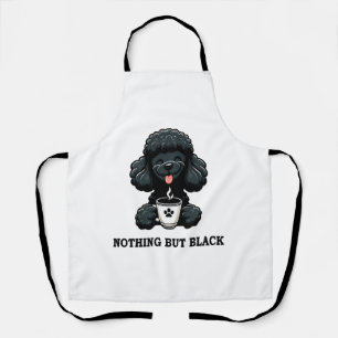 Black Poodle Coffee Nothing But Black Apron