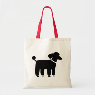 Black Poodle Dog Graphic | Cool Canine Tote Bag