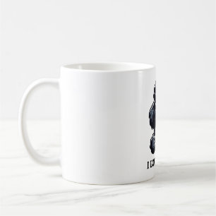 Black Poodle Loves Black Coffee Mug