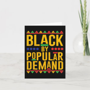 Black Popular Demand African American Melanin Blac Card