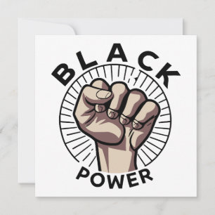Black Power Afrocentric  Invitation