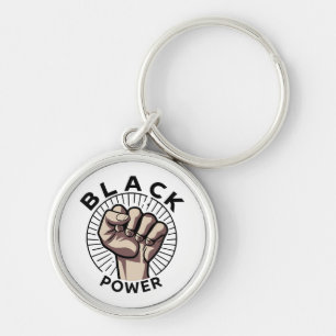 Black Power Afrocentric Key Ring