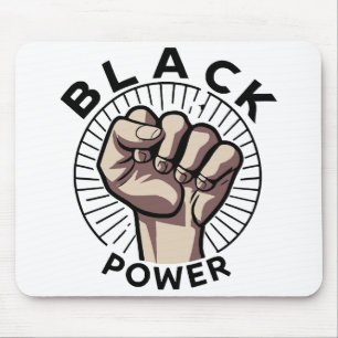 Black Power Afrocentric Mouse Pad