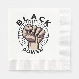 Black Power Afrocentric Napkin