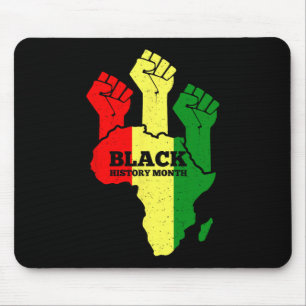 Black Power Fist Black History Month African Ameri Mouse Pad