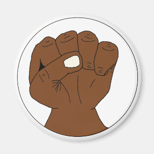 Black Power Fist Magnet