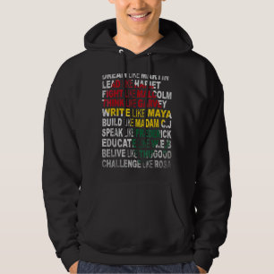 Black Power History Month African American Pride Hoodie
