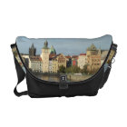 Black Prague Vtlava River Messenger Bag Black Trim