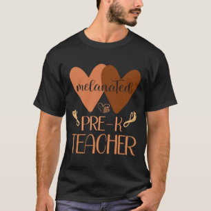 Black Pre K Teacher Preschool Black History Women  T-Shirt