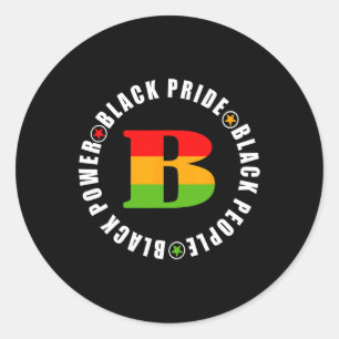 Black Pride Black People Black Power - Mlk Day Bla Classic Round Sticker
