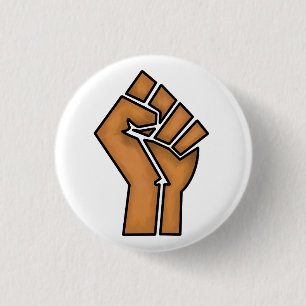 black pride fist unity history unity African brown 3 Cm Round Badge