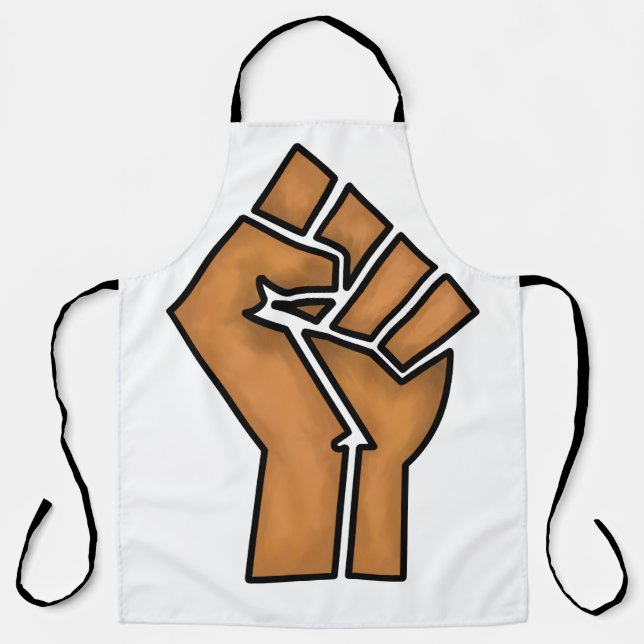 black pride fist unity history unity African brown Apron (Front)
