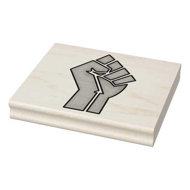 black pride fist unity history unity African brown Rubber Stamp (Stamp)