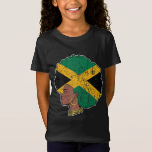 Black Pride Jamaican Flag Jamaica Black History Mo T-Shirt