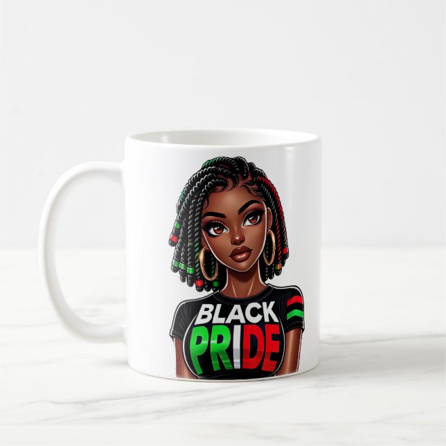 Black Pride Lady mug  (Left)