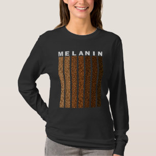 Black Pride Melanin Afro American Leopard Plaid Wo T-Shirt