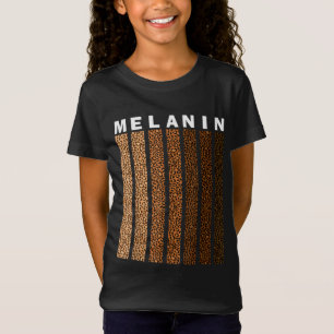 Black Pride Melanin Afro American Leopard Plaid Wo T-Shirt