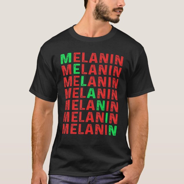 Black Pride Melanin Afro Queens Kings T-Shirt (Front)
