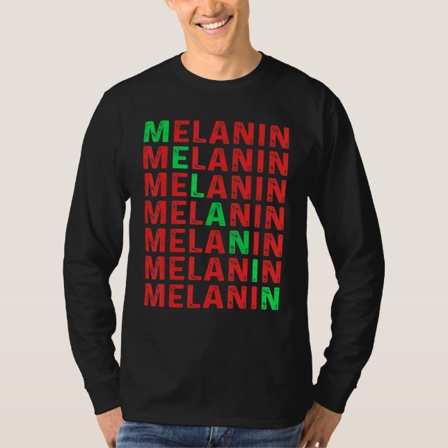Black Pride Melanin Afro Queens Kings T-Shirt (Front)