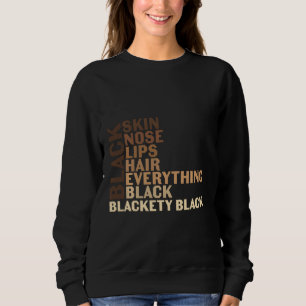 Black Pride Melanin For Women Men Afro Queens King Sweatshirt