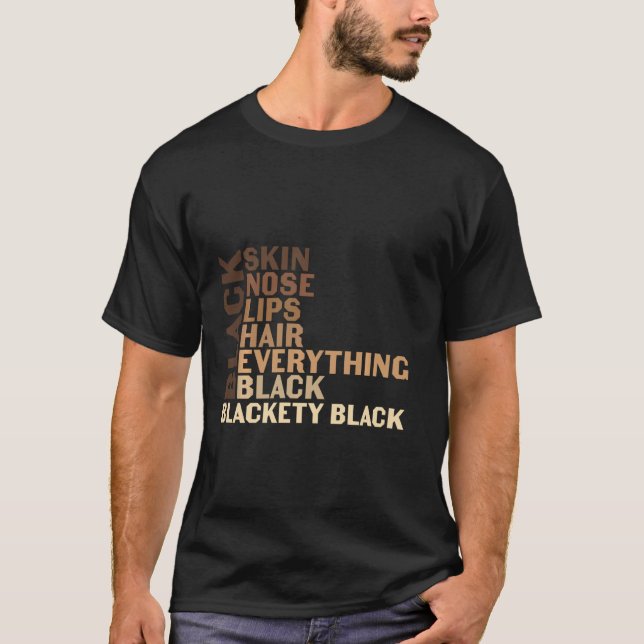 Black Pride Melanin For Women Men Afro Queens King T-Shirt (Front)