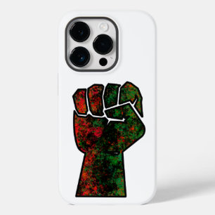 black pride red green fist pan African flag unity  Case-Mate iPhone 14 Pro Case