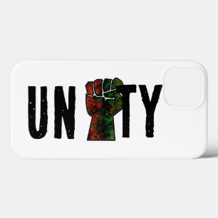 black pride red green fist pan African flag unity  iPhone 13 Case