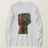 black pride red green fist pan African flag unity