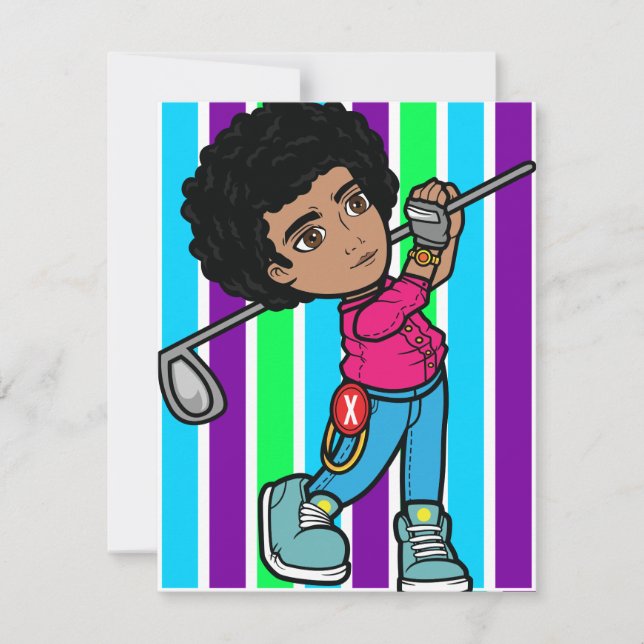 Black Prince Melanin Boys Easter Egg Hunt Rainbow Invitation (Front)