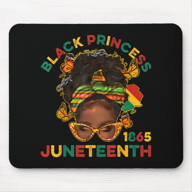 Black Princes Juneteenth 1865 History Month Melani Mouse Pad (Front)