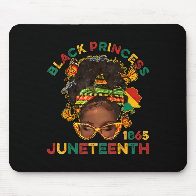 Black Princes Juneteenth 1865 History Month Melani Mouse Pad (Front)