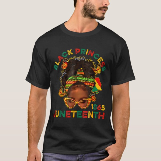 Black princes juneteenth 1865 history month T-Shirt (Front)
