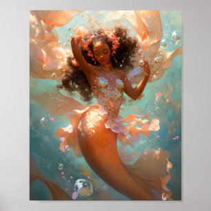 Black Princess Fantasy Art Poster